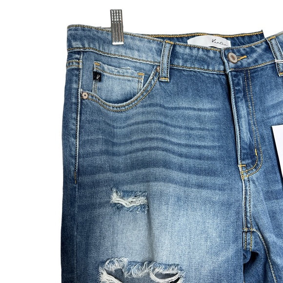 KanCan Distressed Medium Wash Boyfriend Relaxed Fit Denim Jeans Size 9/28 - Picture 8 of 16